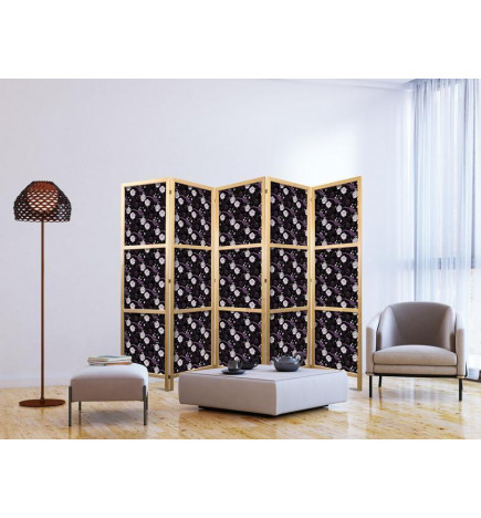 Paravan japonez - Birds Among Flowers - Pheasants Surrounding Peonies - Purple