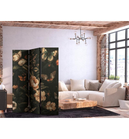 Paravan - Mysterious Garden - Butterflies Flying Over Flowers - Rustic Evening