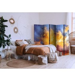 Paravent - Beautiful Sunset - Clouds in Warm Tones
