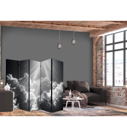 Room Divider - Hope in the Clouds: Inspiring Rays of the Sun – Awaken Emotions