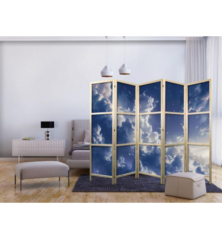 Japoniška kambario pertvara - Starry Clouds and Delicate Light Over a Corner of the Sky