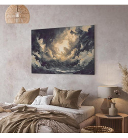 Seinapilt - Epic Light Play: The Sun Battling for Dominance Over the Clouds