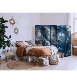 Room Divider - Astronomical Wonders: Clouds and Stars in Harmonious Combination
