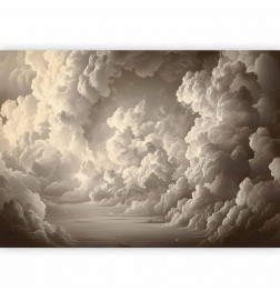 Mural de parede - Whisper of Illuminated Clouds: Soft Play of Light in the Theater of the Heavens