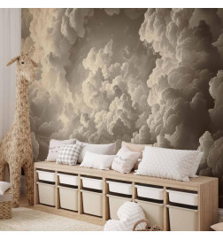 Mural de parede - Whisper of Illuminated Clouds: Soft Play of Light in the Theater of the Heavens