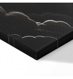 Canvas Print - Moon and Stars Singing Among the Great Clouds