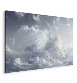 Cuadro - Astral Calm: Stars Scattered Over Delicate Clouds