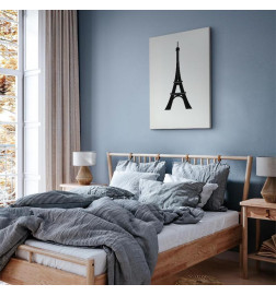 Slika - Eiffel Tower Simple Graphics in Black and White