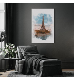 Leinwandbild - Paris View (1 Part) Vertical