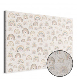 Taulu - Spring - Pastel Rainbows with Hearts on a Rainy Day