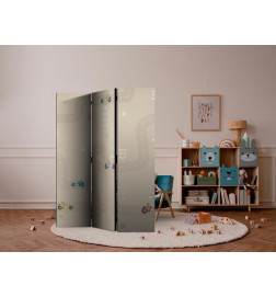 Paravan - Race - Colorful Cars on a Road on a Beige Background with Stars
