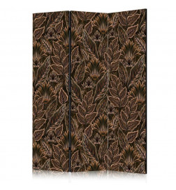 Pertvara - Dense Vegetation - Botanical Patterns in Illustrative Style Brown