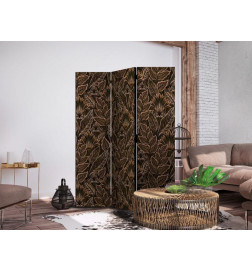 Aizslietnis - Dense Vegetation - Botanical Patterns in Illustrative Style Brown