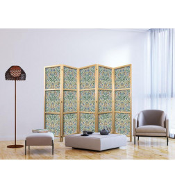 Japanese Room Divider - Retro Vintage Intricate and Rich Pattern in Victorian Style