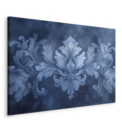 Canvas Print - Ornament in Blue and Cool Colors Dark Blue Decoration