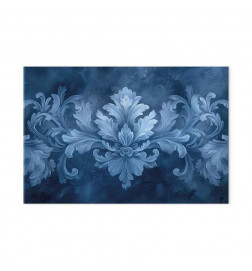 Tableau - Ornament in Blue and Cool Colors Dark Blue Decoration