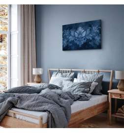 Tablou - Ornament in Blue and Cool Colors Dark Blue Decoration