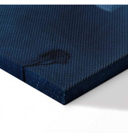 Tablou - Ornament in Blue and Cool Colors Dark Blue Decoration