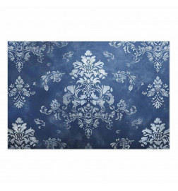 Juliste - Retro Ornament in Worn Blues