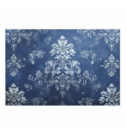 Plakat - Retro Ornament in Worn Blues