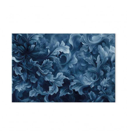 Taulu - Abstract Ornaments Dark Blue Victorian Leaves