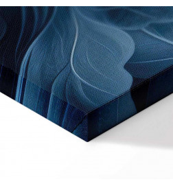 Paveikslas - Abstract Ornaments Dark Blue Victorian Leaves