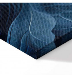 Seinapilt - Abstract Ornaments Dark Blue Victorian Leaves