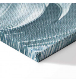 Tablou - Stone Baroque Ornaments in Light Shades of Gray-Blue