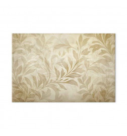 Slika - Botanical Motif with Leaves and Vines in Sand Colors