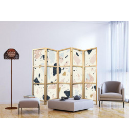 Japonska pregrada - Terrazzo with Large - Scaled Stones in Muted Colors