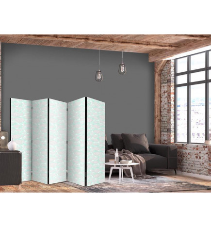 Sirm - Minimalist Fish - Fishes With Grey Dots Against a Crystal Sheet of Water in Mint Green Colors