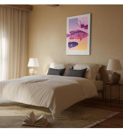 Slika - Fish in Pastels - Stylized Fish Against Gradient Shapes