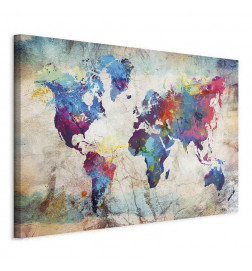 Tablou - World Map: Colourful Madness