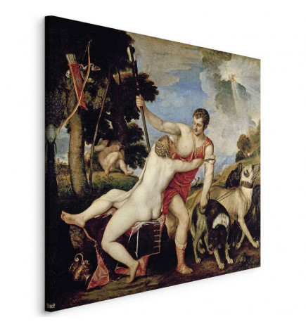 Canvas Print - Titian – Venus and Adonis
