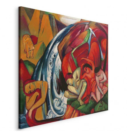 Glezna - Franz Marc – The waterfall (Women under a waterfall)