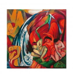 Slika - Franz Marc – The waterfall (Women under a waterfall)