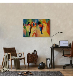 Canvas Print - August Macke – With a Yellow Jacket