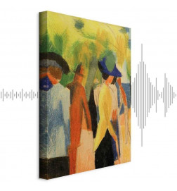 Cuadro - August Macke – Walker under trees (Walker in the park)