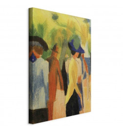 Tableau - August Macke – Walker under trees (Walker in the park)