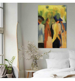 Cuadro - August Macke – Walker under trees (Walker in the park)