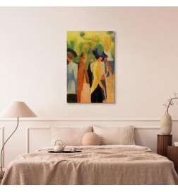 Canvas Print - August Macke – Walker under trees (Walker in the park)