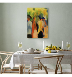 Slika - August Macke – Walker under trees (Walker in the park)