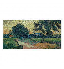 Canvas Print - Vincent Van Gogh – Landscape with the Chateau of Auvers at Sunset