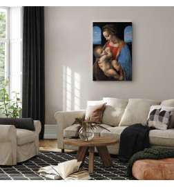 Leinwandbild - Leonardo da Vinci – Madonna Litta