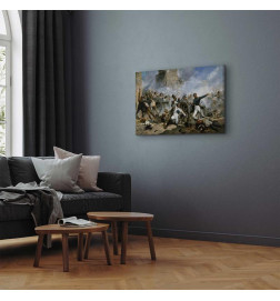 Canvas Print - Joaquín Sorolla y Bastida – The death of Pedro Velarde y Santillán during the defence of the Monteleon Ar