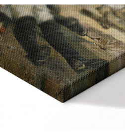 Schilderij - Joaquín Sorolla y Bastida – The death of Pedro Velarde y Santillán during the defence of the Monteleon Arti
