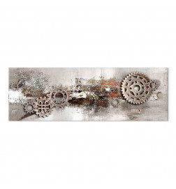 Schilderij - Steel Cranks (1 Part) Narrow