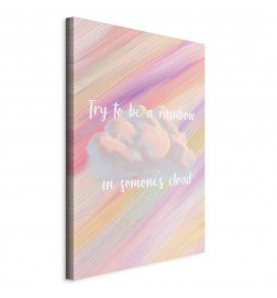 Canvas Print - Try to Be a Rainbow (1 Part) Vertical