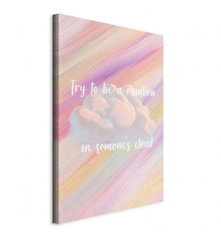 Canvas Print - Try to Be a Rainbow (1 Part) Vertical