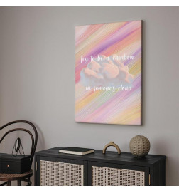 Canvas Print - Try to Be a Rainbow (1 Part) Vertical